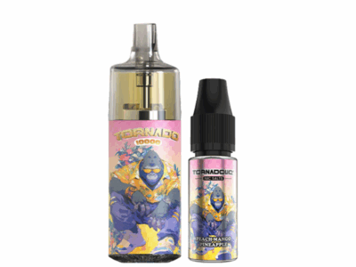 Kit Tornado 10000 800mah 10ml (1x10ml 20mg) Gobar - Pêche Mangue Ananas