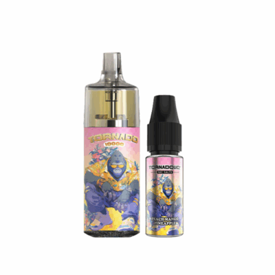Kit Tornado 10000 800mah 10ml (1x10ml 20mg) Gobar - Pêche Mangue Ananas