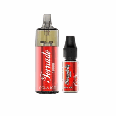Kit Tornado 10000 800mah 10ml (1x10ml 20mg) Gobar - Cola Glacé