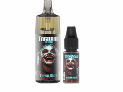 Kit Tornado 10000 800mah 10ml (1x10ml 20mg) Gobar - Menthe fraîche