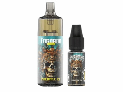 Kit Tornado 10000 800mah 10ml (1x10ml 20mg) Gobar - Ananas Glacé