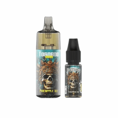 Kit Tornado 10000 800mah 10ml (1x10ml 20mg) Gobar - Ananas Glacé