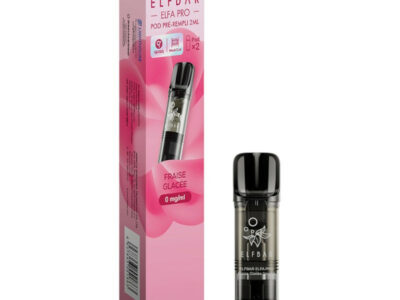 Pack de 2 Pods ELFA Pro 2ml 00mg ElfBar - Fraise Glacée