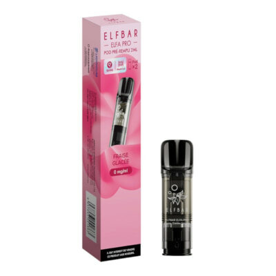 Pack de 2 Pods ELFA Pro 2ml 00mg ElfBar - Fraise Glacée