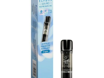 Pack de 2 Pods ELFA Pro 2ml 00mg ElfBar - Myrtille Framboise acidulées