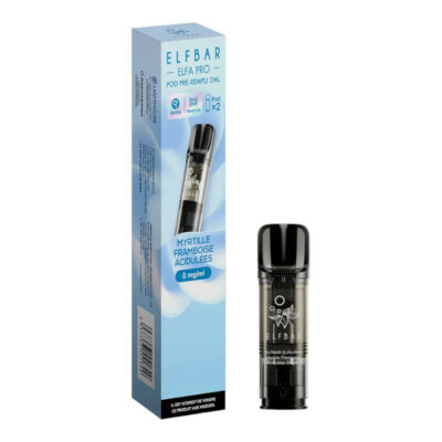 Pack de 2 Pods ELFA Pro 2ml 00mg ElfBar - Myrtille Framboise acidulées