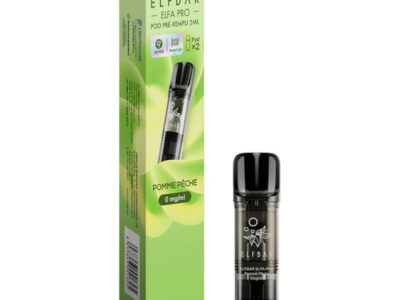 Pack de 2 Pods ELFA Pro 2ml 00mg ElfBar - Pomme Pêche