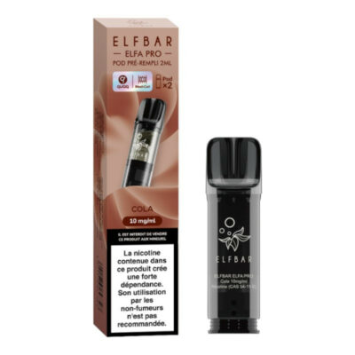 Pack de 2 Pods ELFA Pro 2ml 10mg ElfBar - Cola