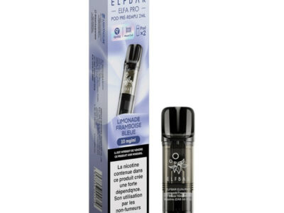 Pack de 2 Pods ELFA Pro 2ml 10mg ElfBar - Limonade Framboise Bleue
