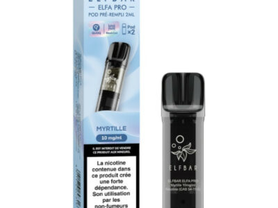 Pack de 2 Pods ELFA Pro 2ml 10mg ElfBar - Myrtille