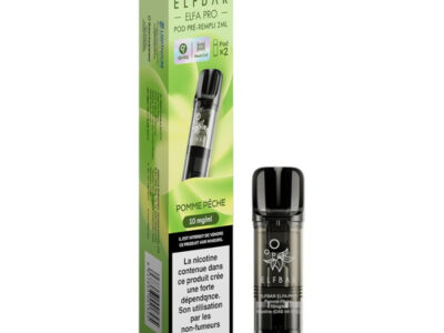 Pack de 2 Pods ELFA Pro 2ml 10mg ElfBar - Pomme Pêche