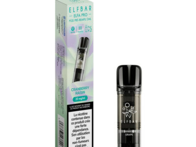 Pack de 2 Pods ELFA Pro 2ml 20mg ElfBar - Cranberry Raisin