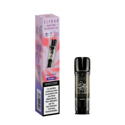 Pack de 2 Pods ELFA Pro 2ml 20mg ElfBar - USA Mix