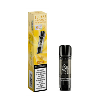 Pack de 2 Pods ELFA Pro 2ml 20mg ElfBar - Ananas Citron