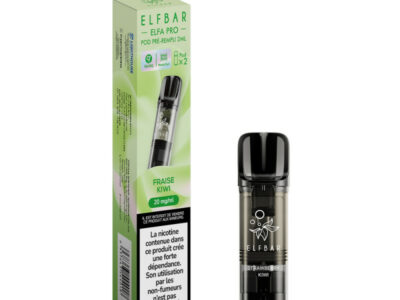 Pack de 2 Pods ELFA Pro 2ml 20mg ElfBar - Fraise Kiwi