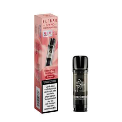 Pack de 2 Pods ELFA Pro 2ml 20mg ElfBar - Framboise Pastèque