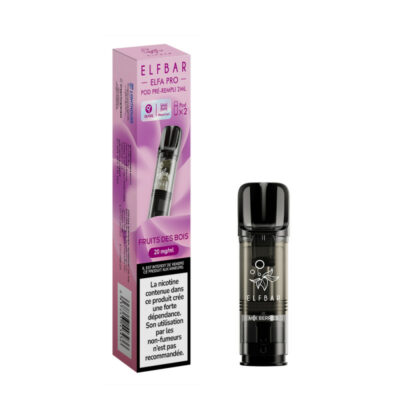 Pack de 2 Pods ELFA Pro 2ml 20mg ElfBar - Fruits des bois