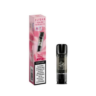Pack de 2 Pods ELFA Pro 2ml 20mg ElfBar - Fruits Rouges