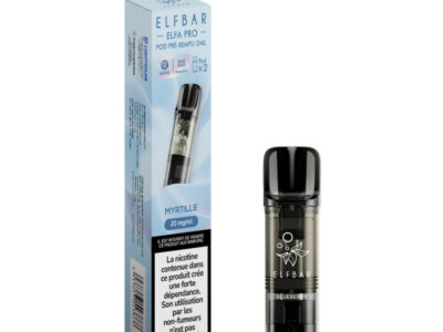Pack de 2 Pods ELFA Pro 2ml 20mg ElfBar - Myrtille