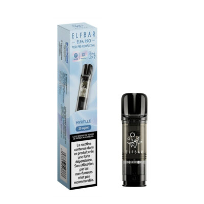 Pack de 2 Pods ELFA Pro 2ml 20mg ElfBar - Myrtille