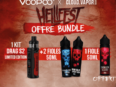Bundle Kit Drag S2 Limited Edition Voopoo + 3 x 50ml Hellfest Cloud Vapor