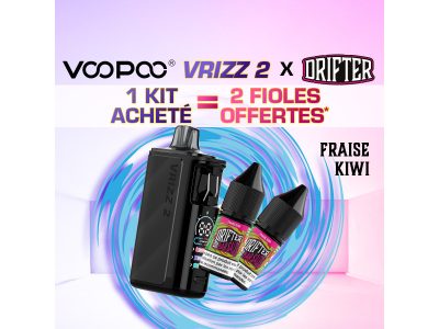 Offre Vrizz 2 voopoo Onix Black + 2x10mL Drifter