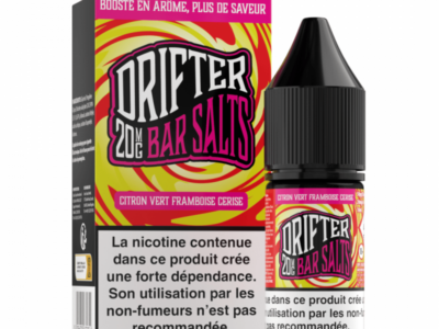 Citron Vert Framboise Cerise Nic Salt Bar Salts Drifter 10ml - 20 mg