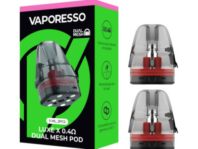 Pack de 2 Cartouches 5mL Dual Mesh Luxe X Vaporesso - 0.4 ohm