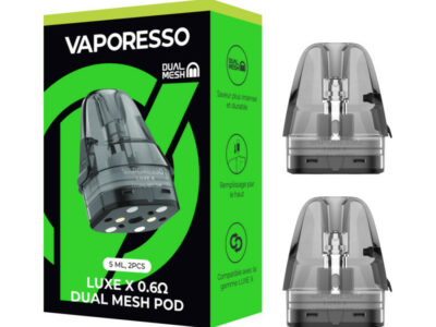 Pack de 2 Cartouches 5mL Dual Mesh Luxe X Vaporesso - 0.6 ohm